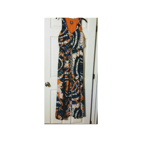 Vince Camuto Tritik Button Down Maxi - Picture 5 of 6